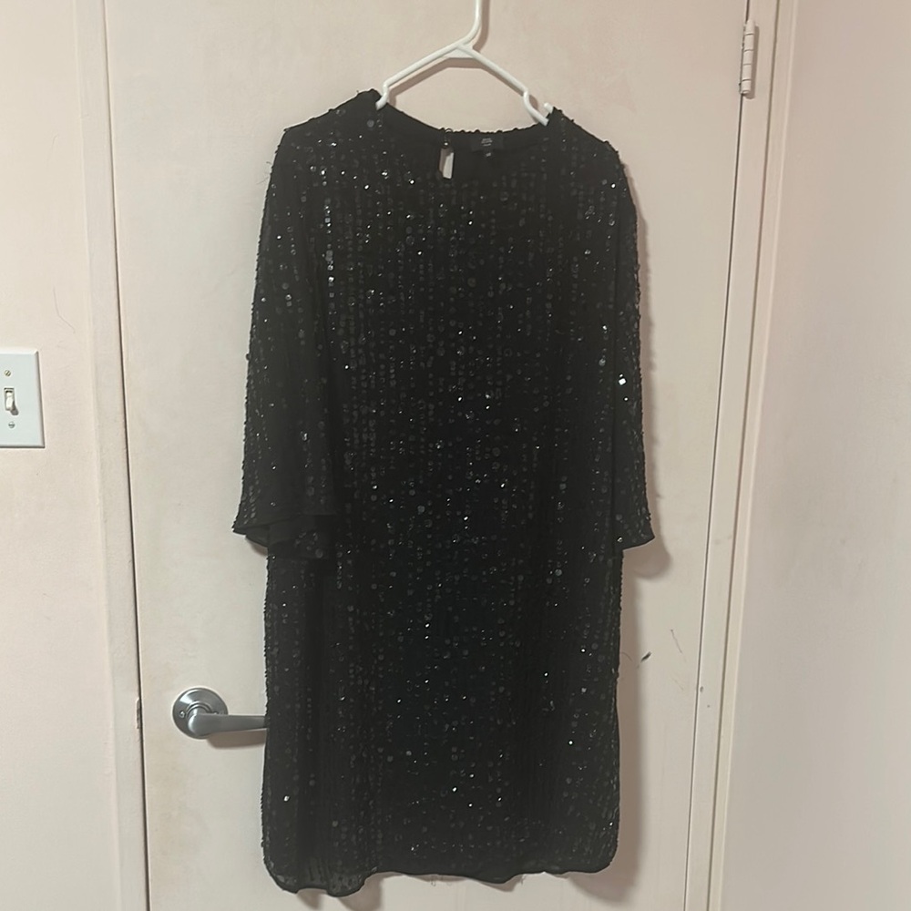 Black Sequin Dress